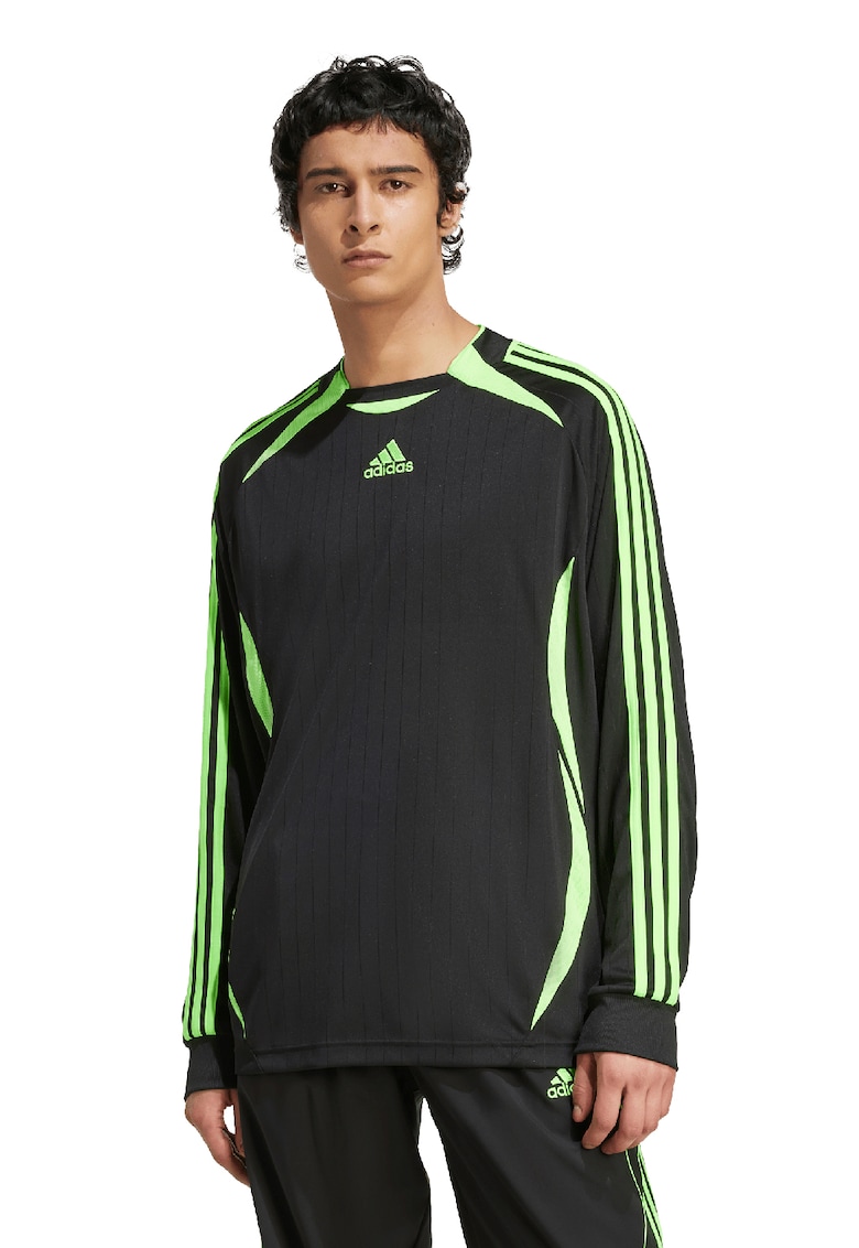 Oferte la Bluza lejra cu garnituri contrastante - Negru/Verde deschis