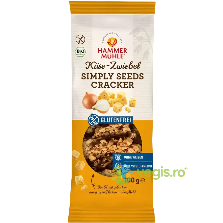 Oferte la Crackers cu Branza si Ceapa fara Gluten Ecologici/Bio 100g