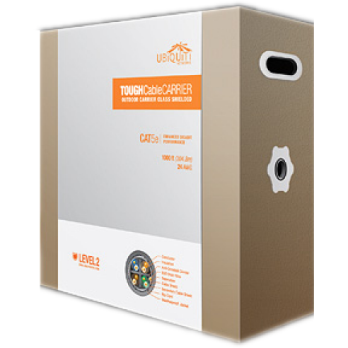Oferte la Ubiquiti TOUGHCable Carrier Cat 5e, 24 AWG, Outdoor Shielded, Gray, 305m