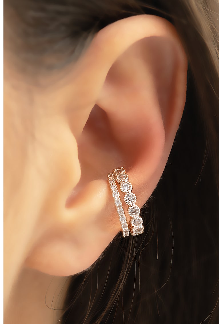 Oferte la Cercei cu tija si zirconia - Argintiu