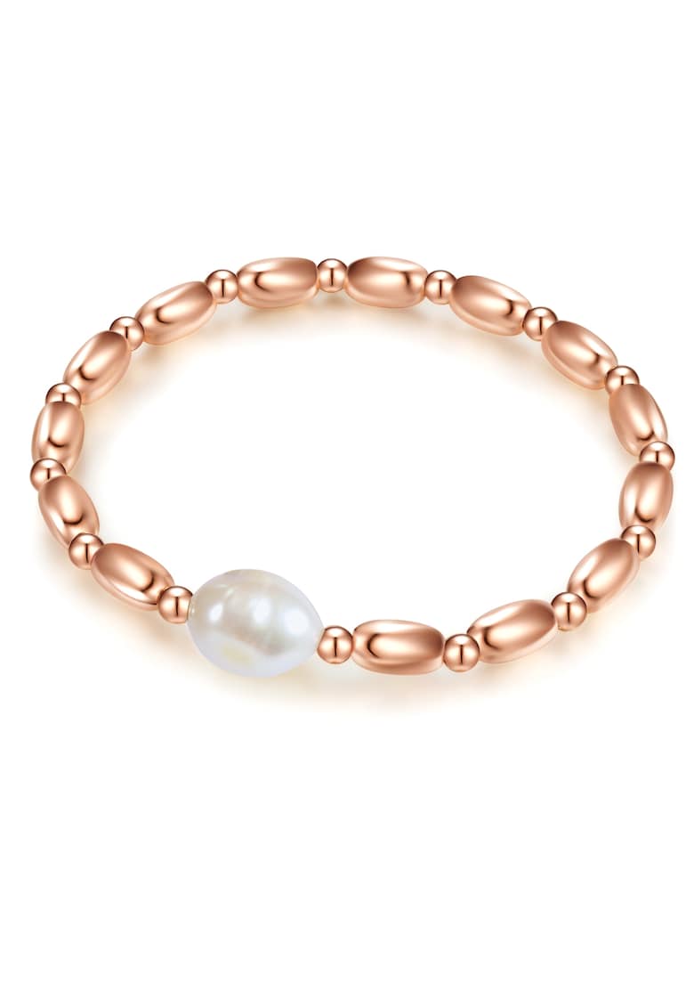 Oferte la Bratara decorata cu perle de cultura - Auriu rose