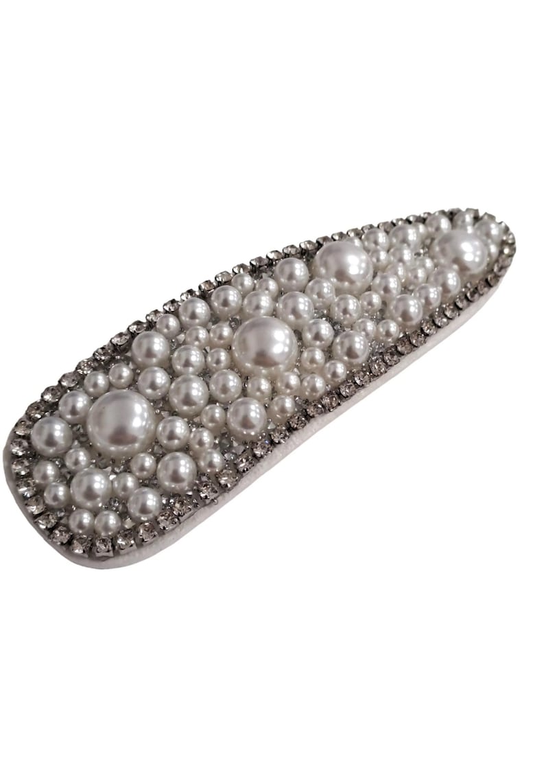 Oferte la Clama alba - cu perlute si pietre - Maybel C3
