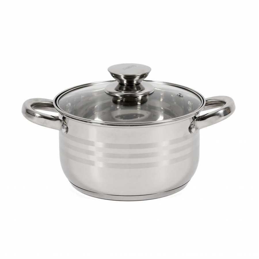 Oferte la Oala Inox + Capac 4.5 Litri 22x12cm Argintiu