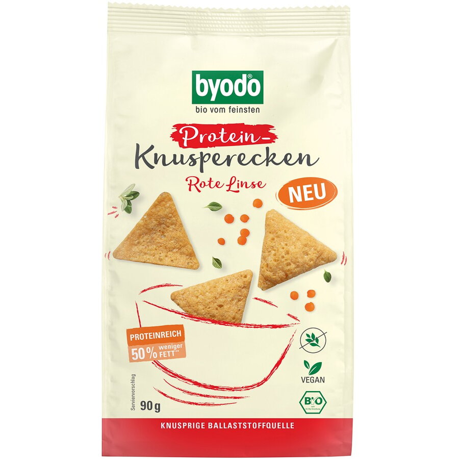 Oferte la Mini Crackers Proteici cu Linte Rosie fara Gluten Ecologici/Bio 90g
