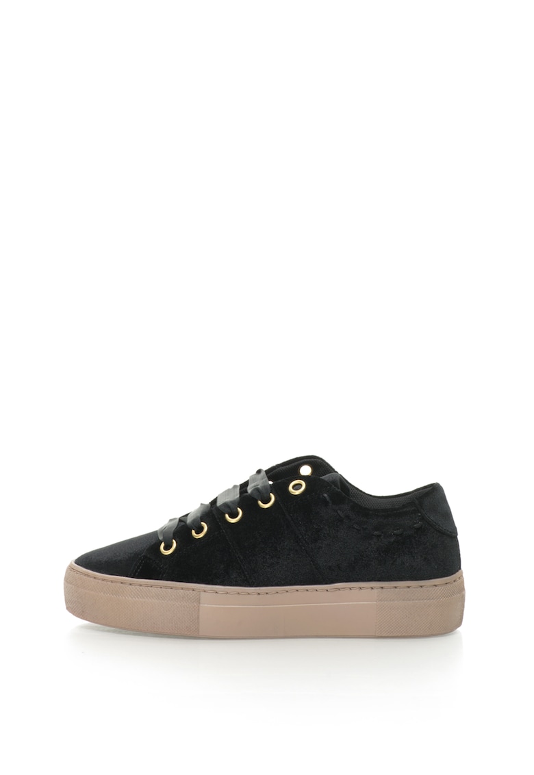 Oferte la Pantofi sport flatform catifelti Scudo - Negru