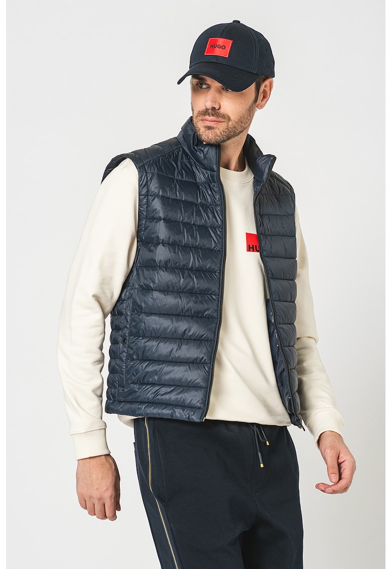 Oferte la Vesta cu vatelina subtire si logo discret Calano - Bleumarin