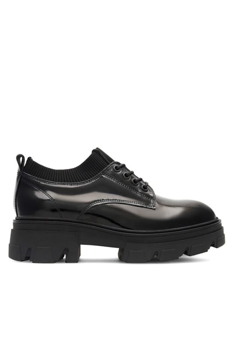 Oferte la Pantofi sport  pentru dama - Negru - din Piele naturala - Negru