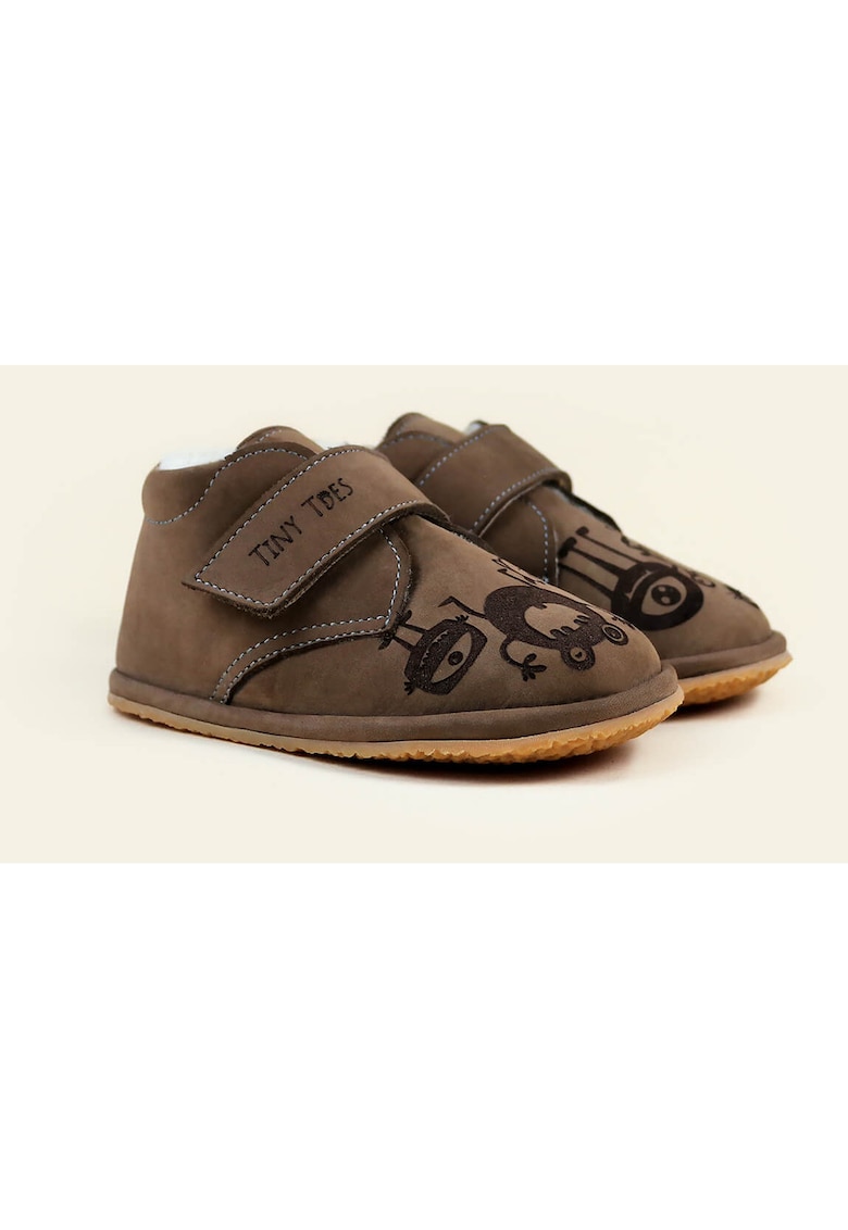 Oferte la Ghete Barefoot din piele nabuc - Maro
