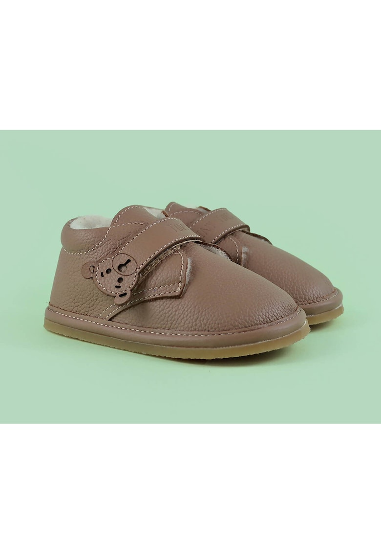 Oferte la Ghete Barefoot din piele naturala Lotso - Maro
