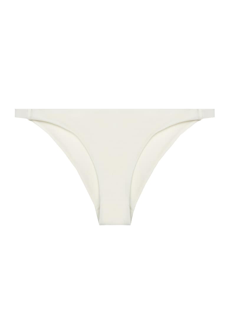 Oferte la Slip brazilian cu model uni - Alb fildes