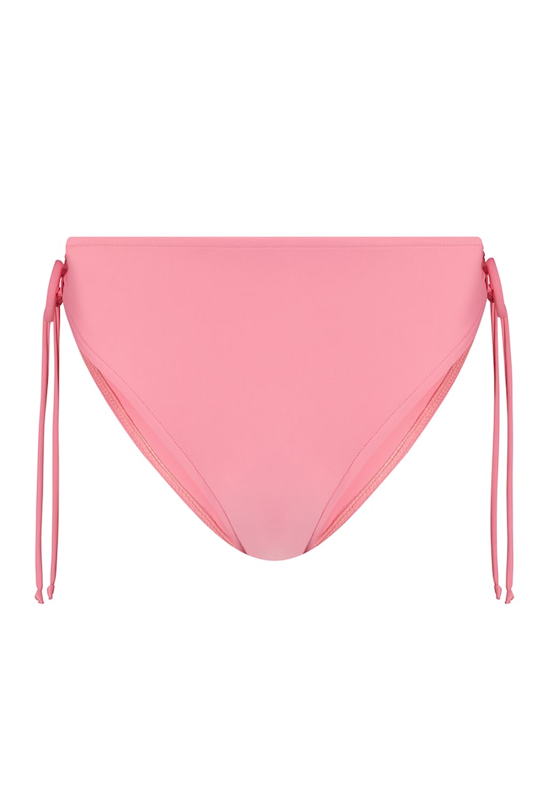 Oferte la Slip cu model uni si snururi laterale de ajustare - Roz deschis