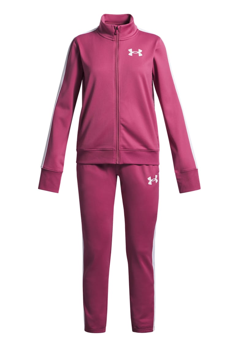 Oferte la Trening cu fermoar si benzi laterale contrastante - Fucsia