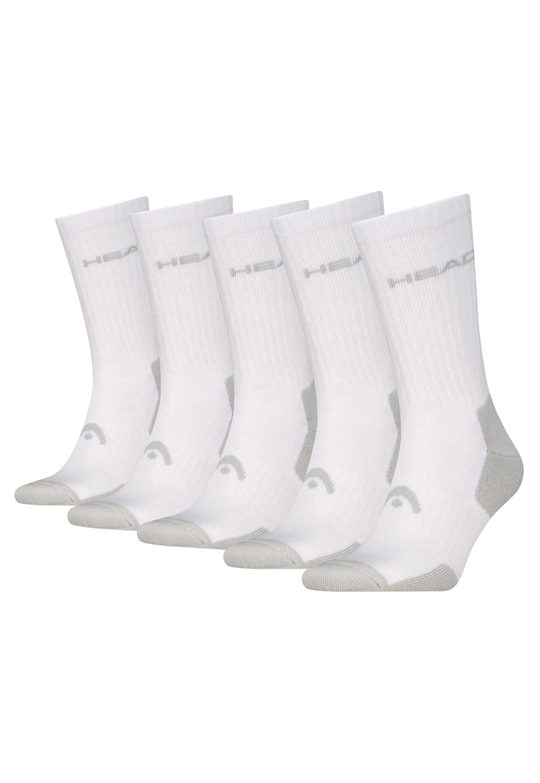 Oferte la Set de sosete lungi unisex - 5 perechi - Alb
