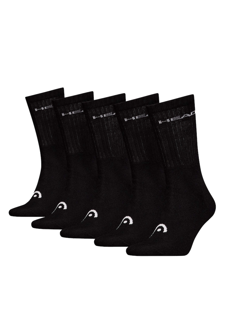 Oferte la  - Set de sosete lungi unisex - 5 perechi - Negru