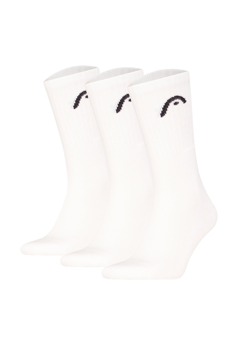 Oferte la Set de sosete lungi unisex pentru antrenament - 3 perechi - Alb