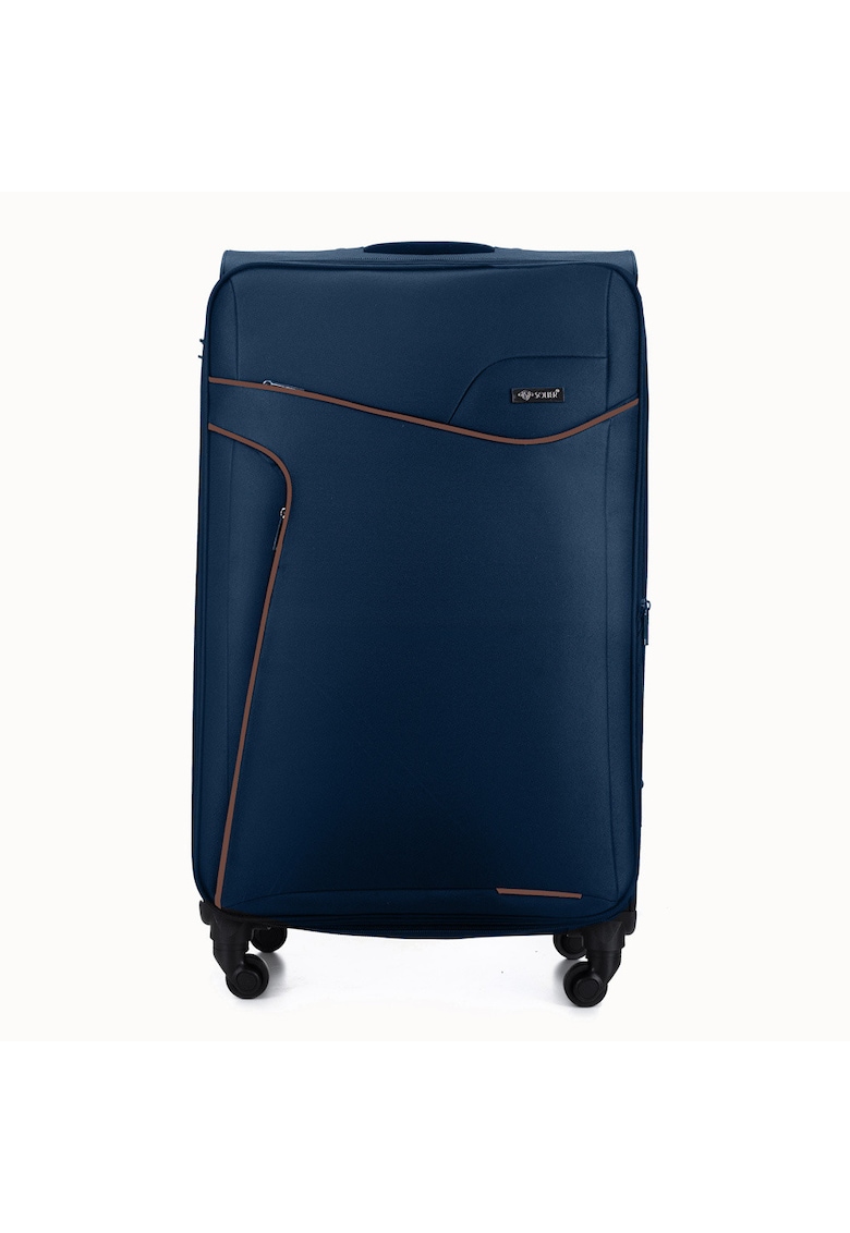 Oferte la Valiza de voiaj textila mare L 26"  STL1651 bleumarin-maro