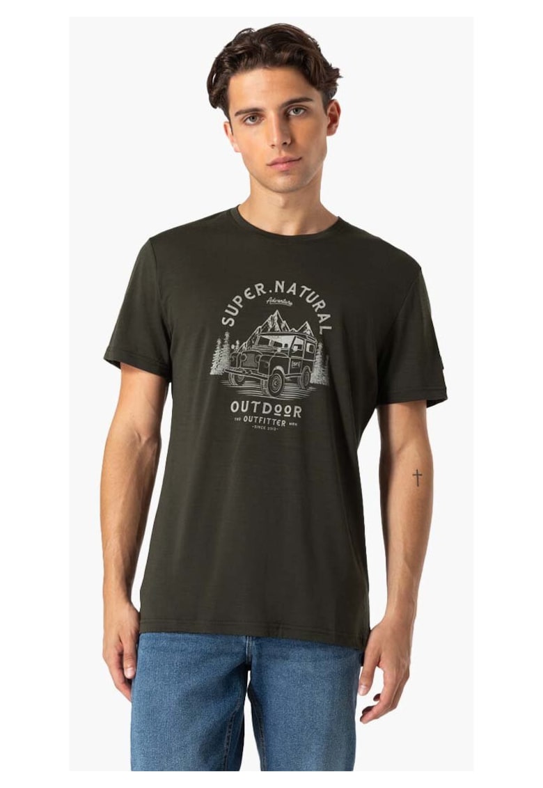 Oferte la Tricou din lana pentru barbati SN – Landi negru marimea