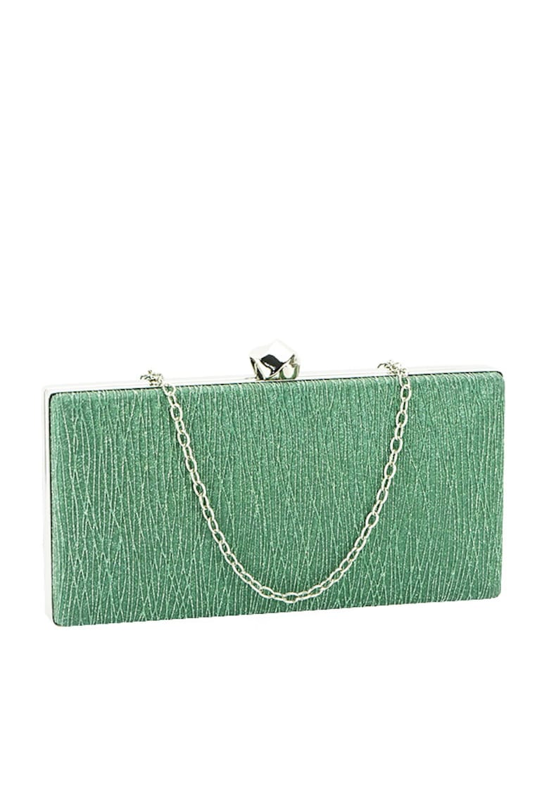 Oferte la Geanta clutch cu sclipici BYH809 -06 Argintiu Argintiu - Verde - 20x10x3