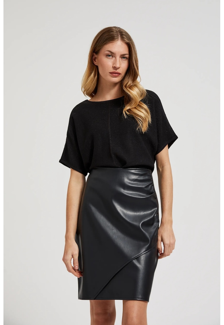 Oferte la Pulover oversized cu maneci scurte  Z-SW-4516 - Negru