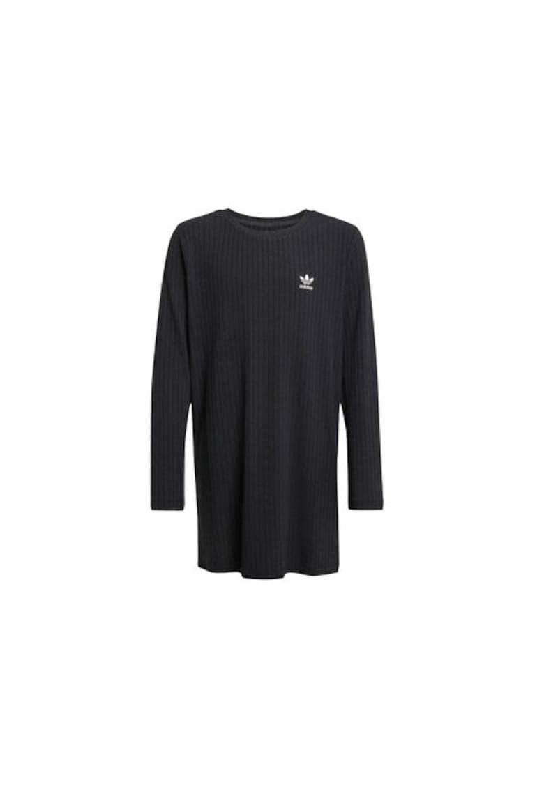Oferte la Rochie casual cu imprimeu logo si maneci lungi