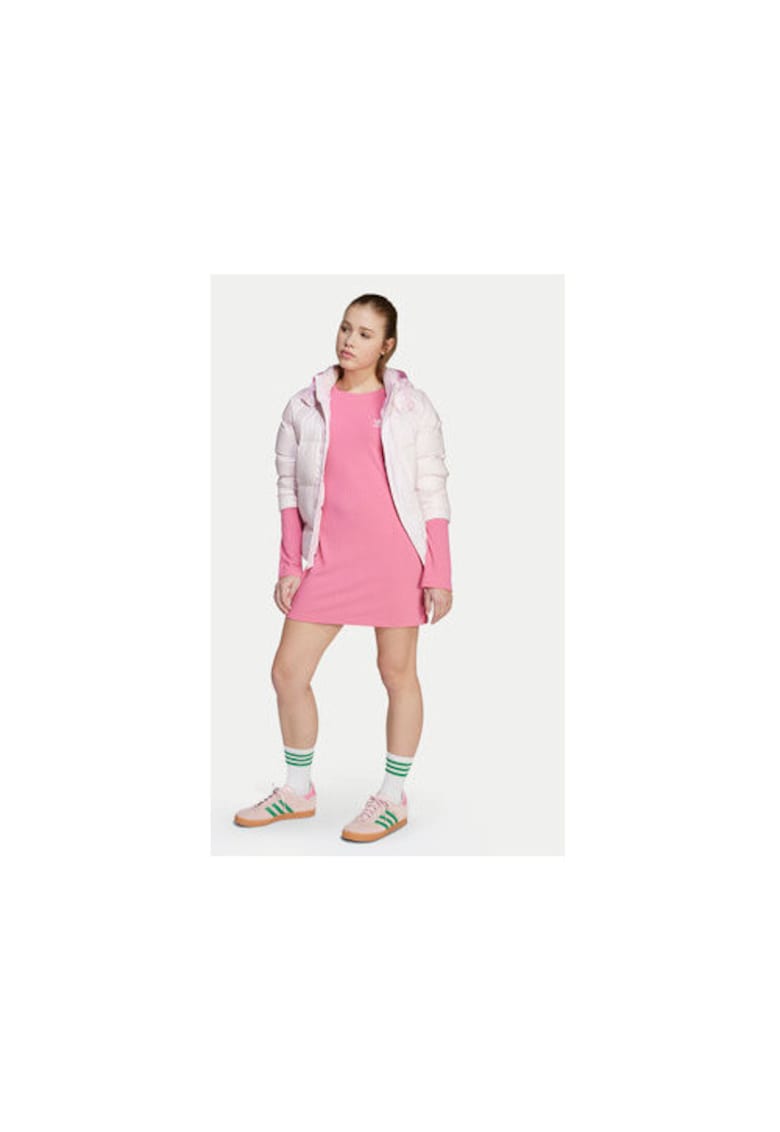 Oferte la Rochie casual cu maneci lungi si imprimeu logo