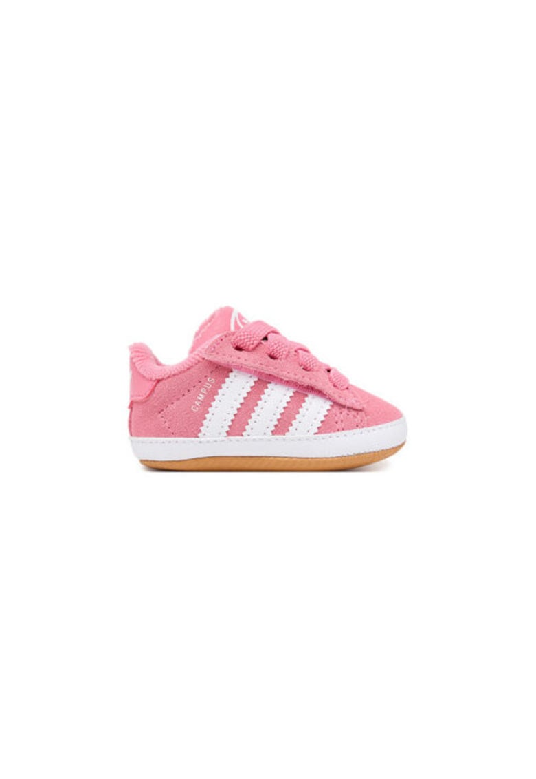 Oferte la Tenisi din piele naturala cu sireturi - Roz pastel