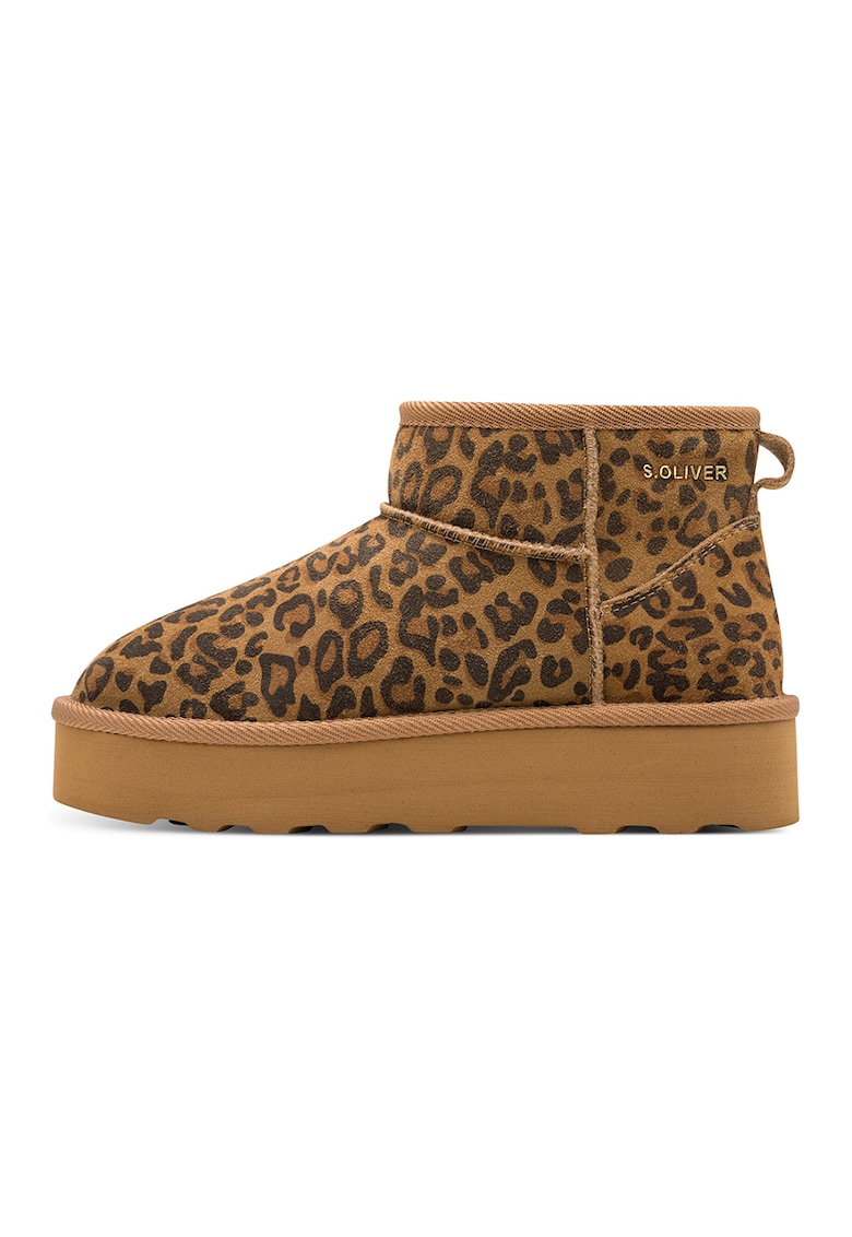 Oferte la Ghete slip-on de piele intoarsa - Maro