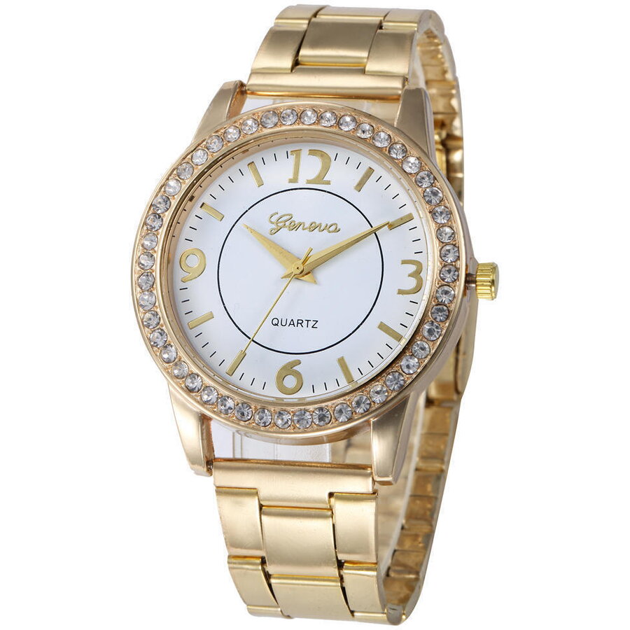 Ceas dama Quartz, Geneva T-Lady, Auriu