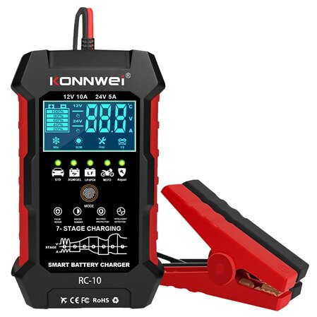 Oferte la Redresor Auto REDRESOR AUTO RC-10 Incarcare Rapida 10Amp Negru/Rosu