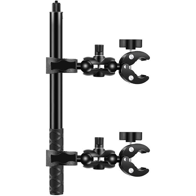 Oferte la Accesoriu Camera Video Actiune PU495B pentru camere video sport, Functie selfiestick, Doua cleme, Lungime 1.5m, Negru
