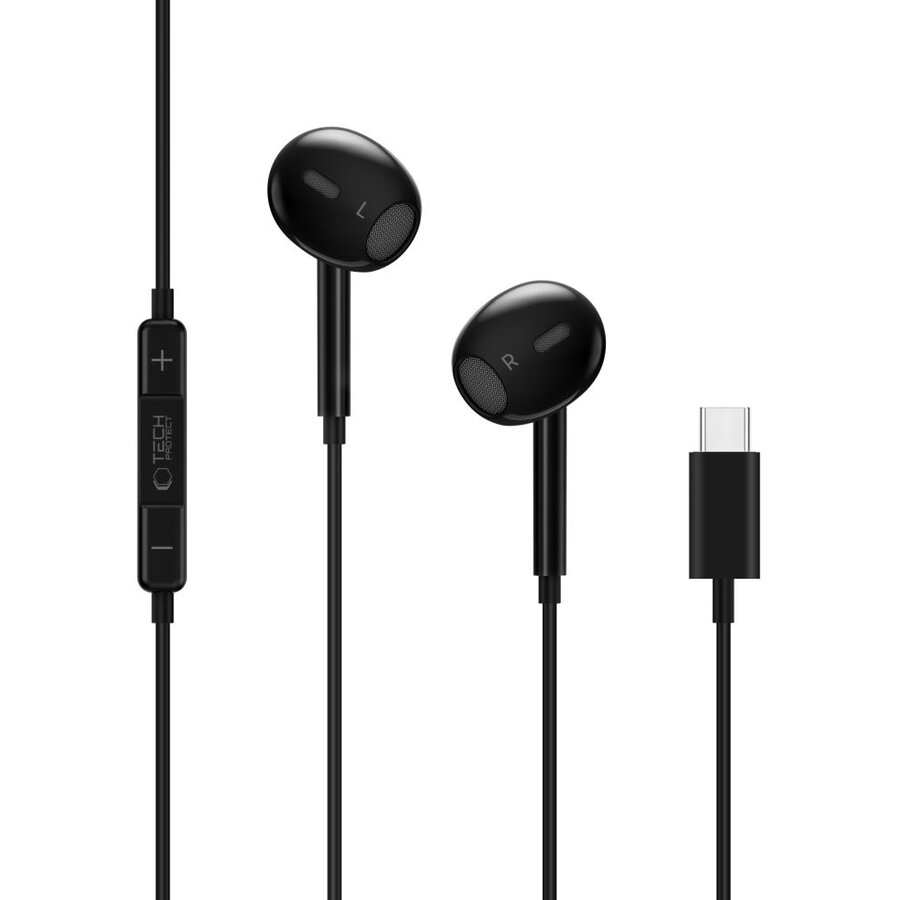 Oferte la Casti Ultraboost Core G2, In-ear, Control pe fir, USB-C, Lungime cablu 1.2m, Negru