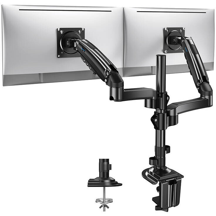 Oferte la Suport de Birou HNDS8 pentru 2 Monitoare 13-32Inch Negru