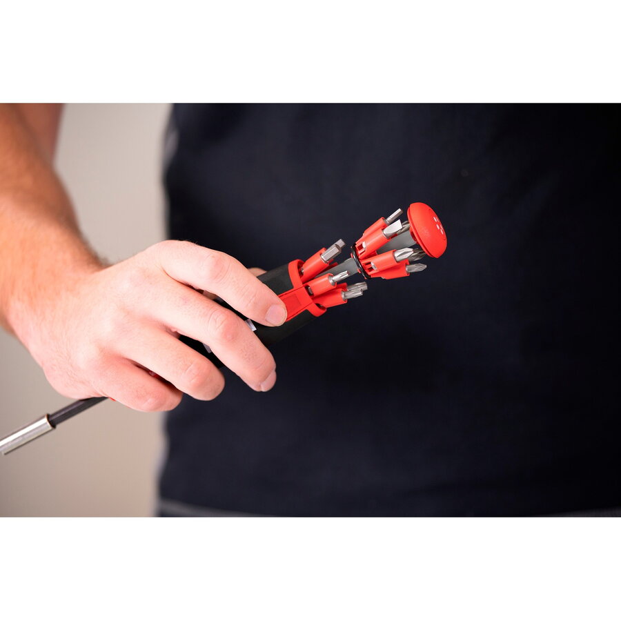 Oferte la screwdriver with bit magazine LiftUp 25, 1/4 black/red, 12 bits, magnetic