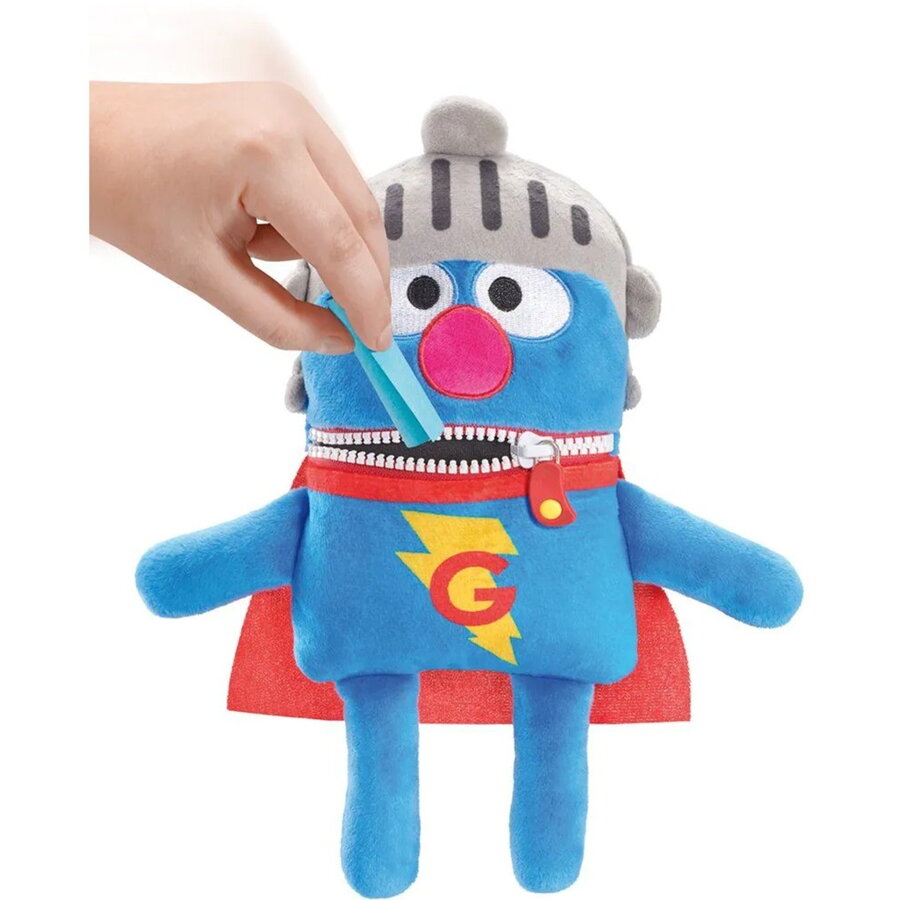 Oferte la Schmidt Spiele Sesame Street: Worry Eater Super Grover, Plush Toy 34 cm