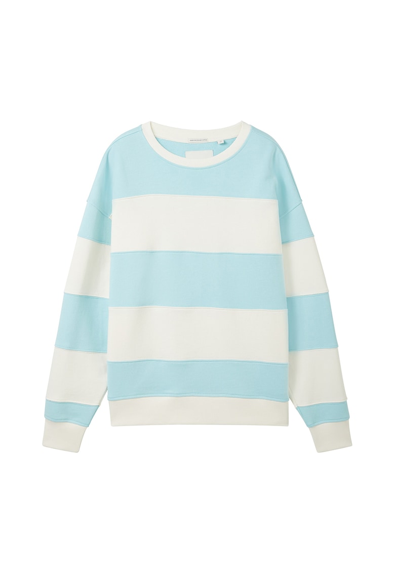 Oferte la Bluza de trening cu decolteu la baza gatului si model in dungi