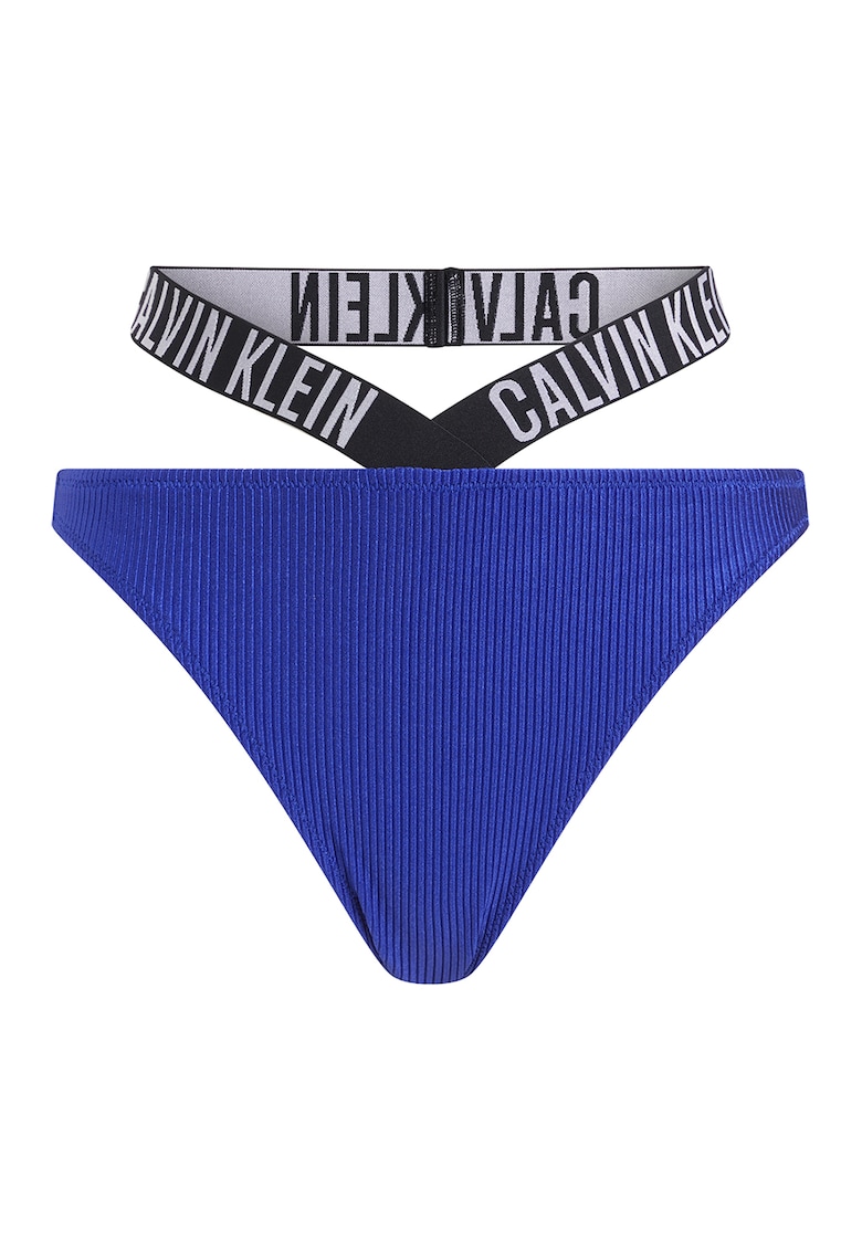 Oferte la Slip cu striatii si banda logo - Alb/Negru/Albastru royal