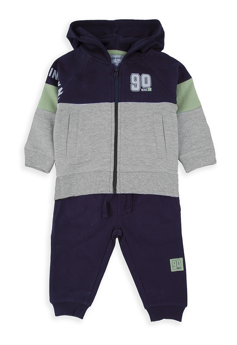 Oferte la Set de hanorac si pantaloni cu snur - 2 piese - Verde/Gri/Albastru indigo