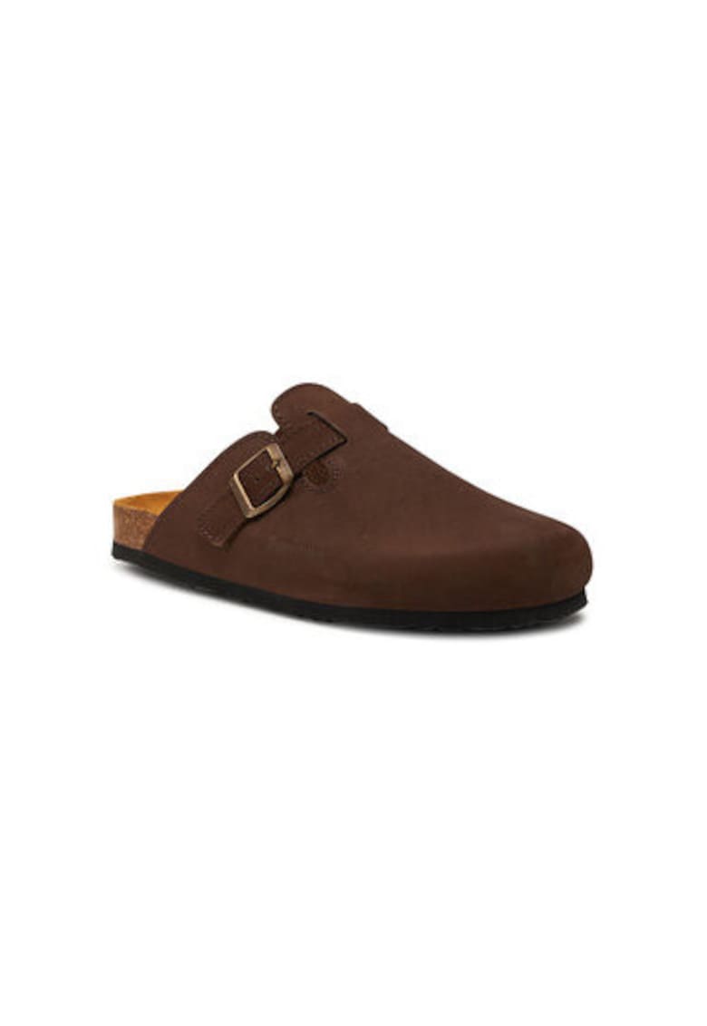 Oferte la Slapi barbati Dr Brinkmann - 600355 - Piele naturala - Maro - Maro