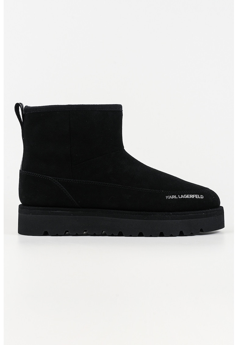 Oferte la Ghete din piele intoarsa - Negru