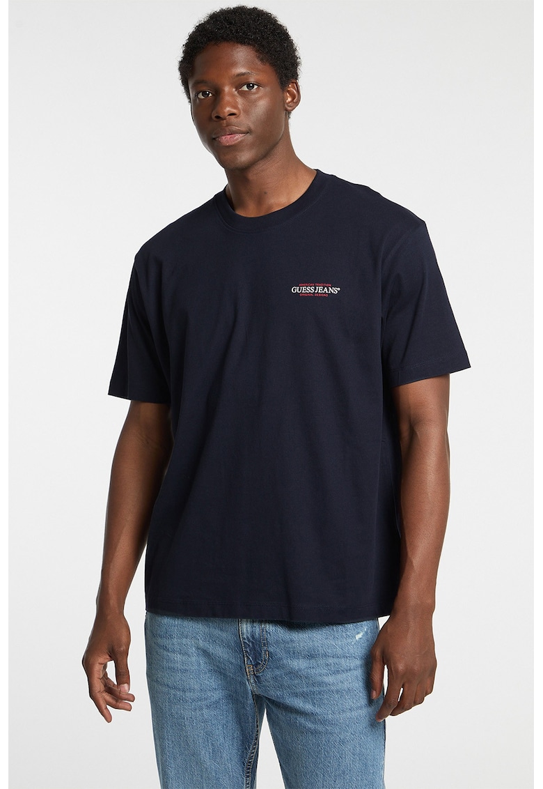 Oferte la Tricou lejer cu imprimeu logo - Rosu/Alb optic/Bleumarin