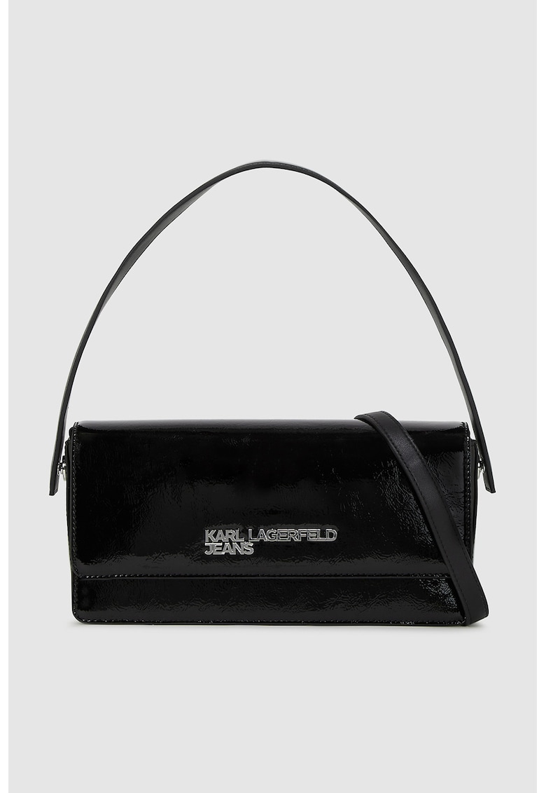 Oferte la Geanta de umar cu aplicatie logo - Negru