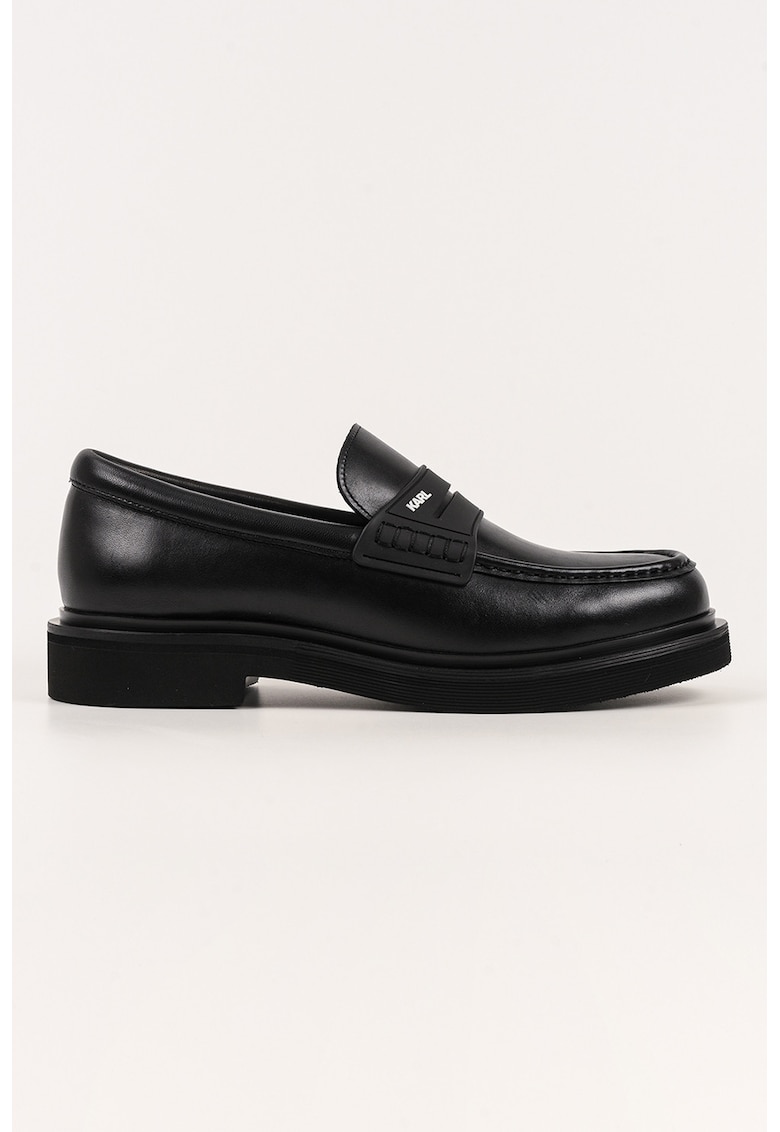 Oferte la Panytofi loafer din piele cu logo discret - Negru