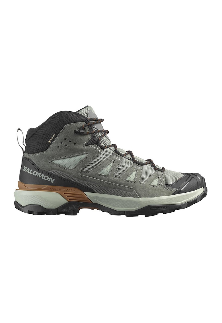 Oferte la Ghete X Ultra 360 cu garnituri de piele intoarsa pentru drumetii - Negru/Gri cenusiu