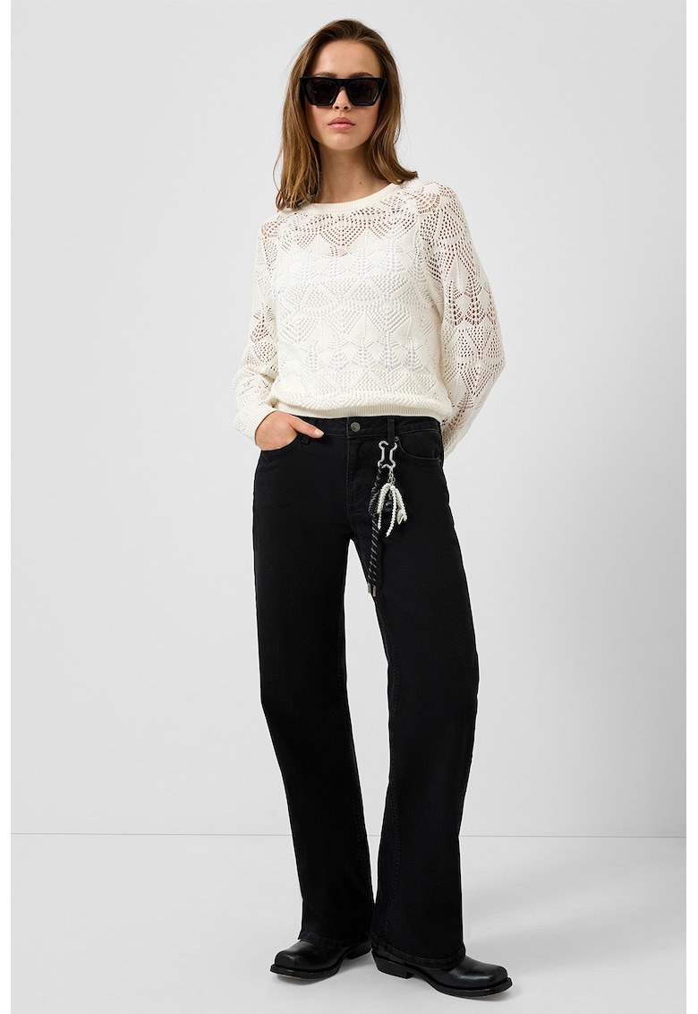 Oferte la Blugi drepti cu design 5 buzunare - Negru