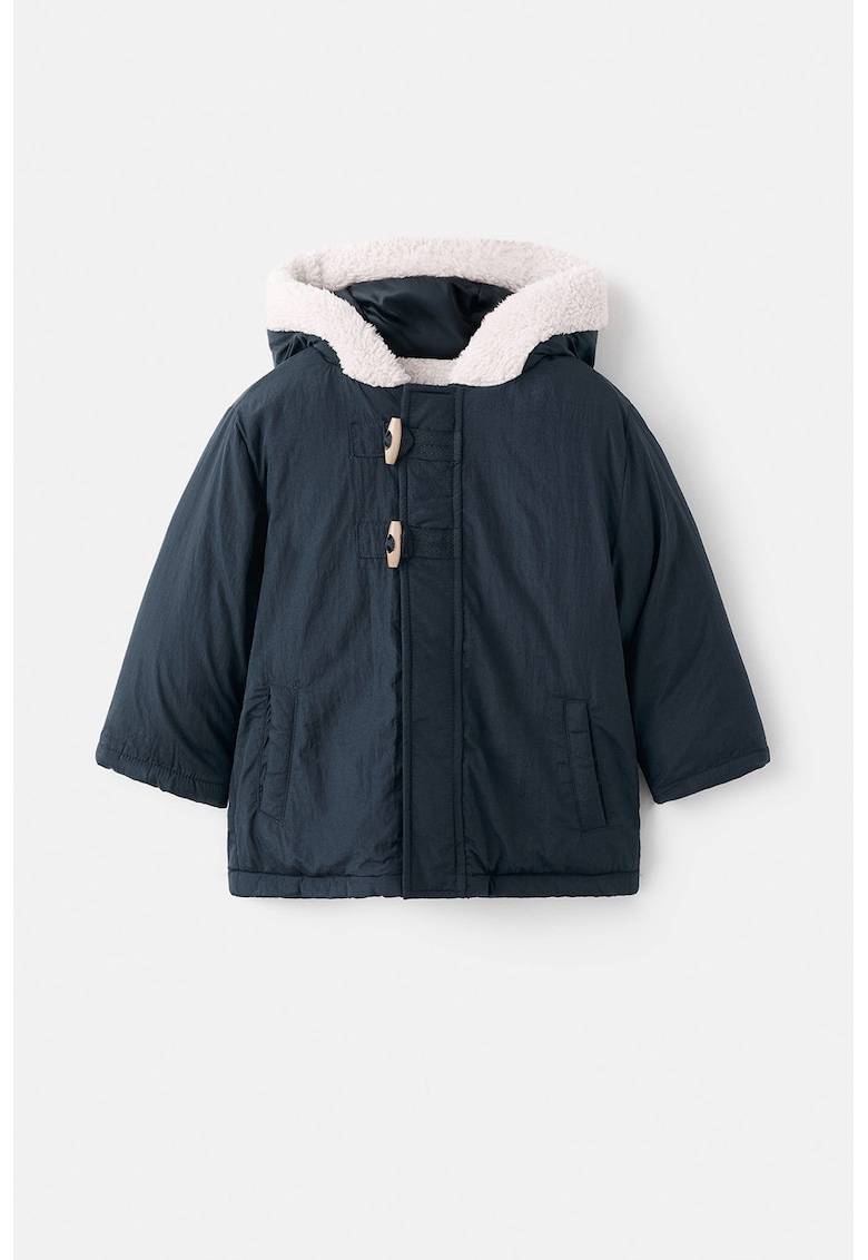 Oferte la Jacheta cu captuseala teddy - Albastru ultramarin