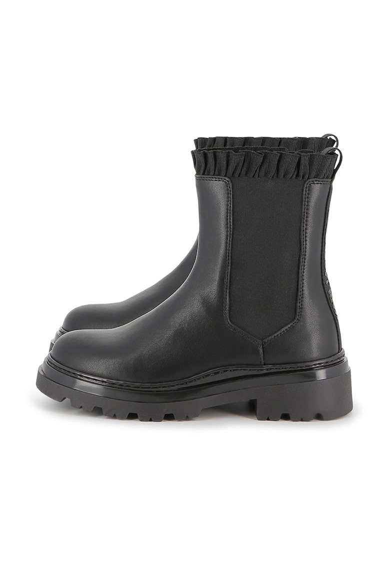 Oferte la Ghete Chelsea din piele - Negru