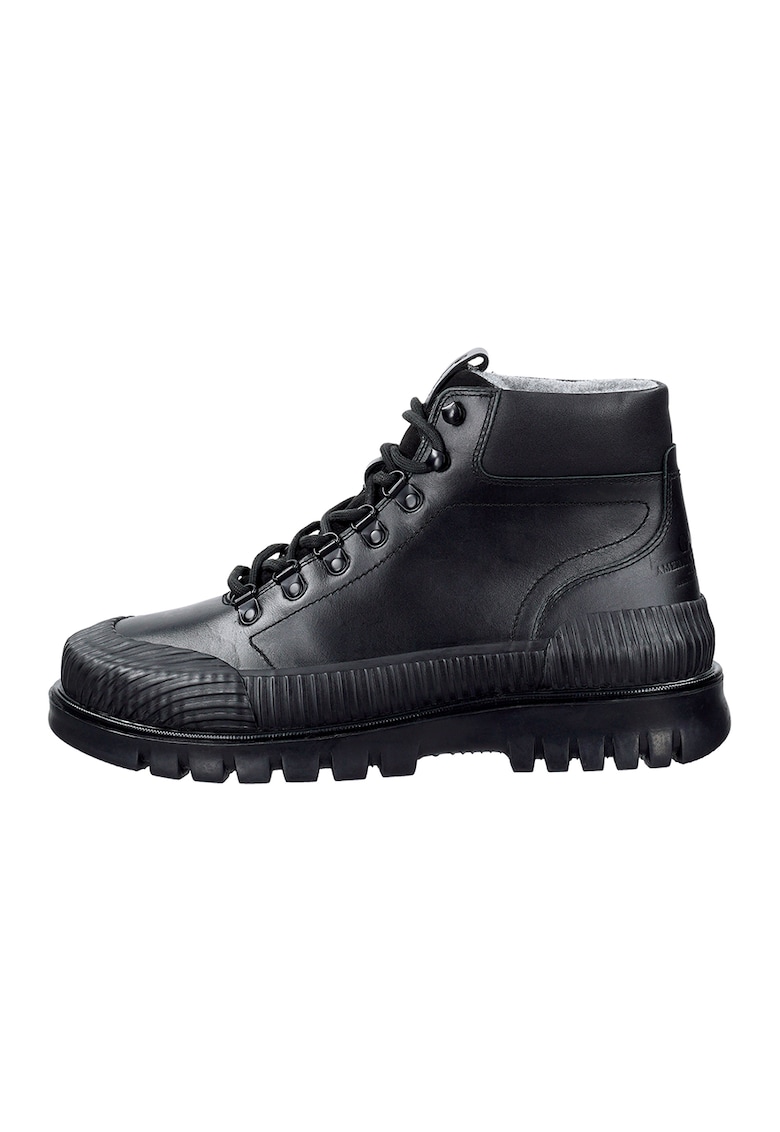 Oferte la Ghete din piele cu model uni Nebrada - Negru