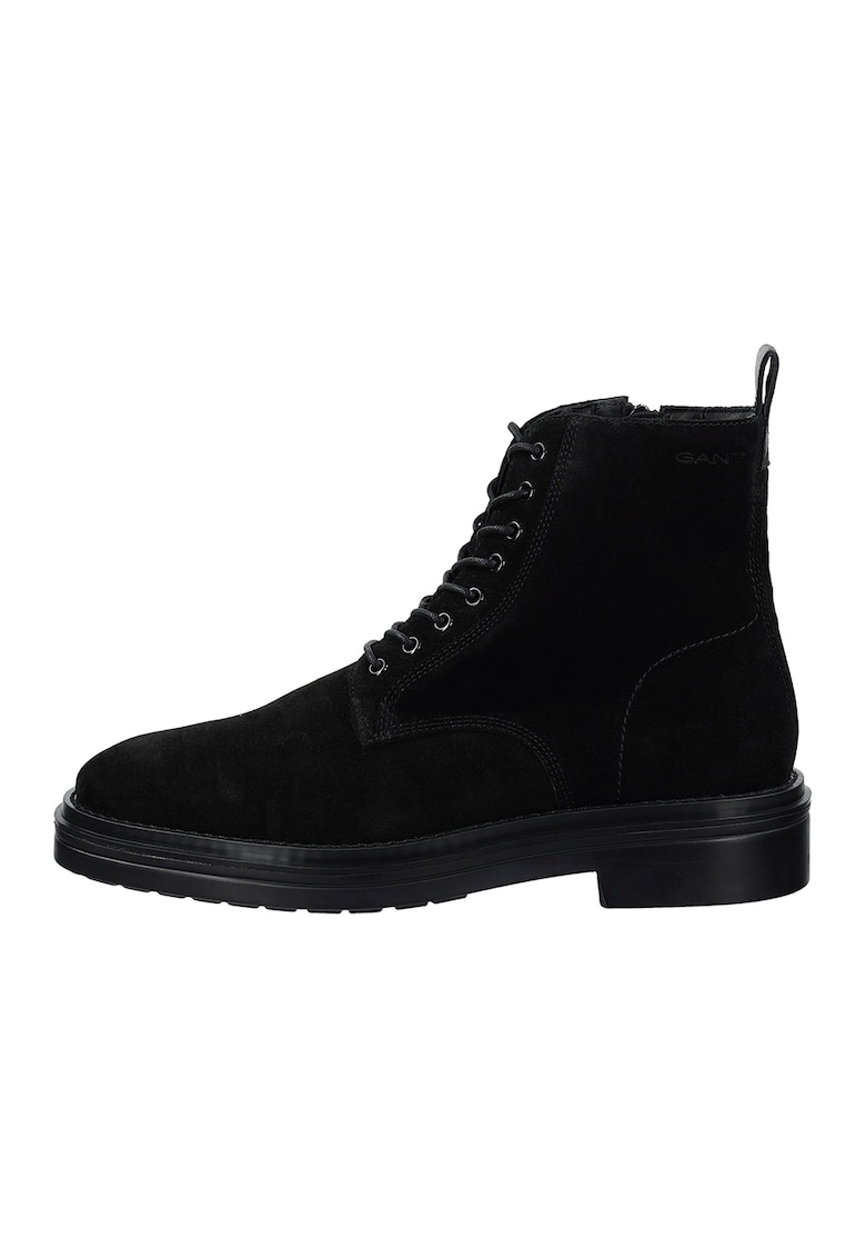Oferte la Ghete din piele intoarsa cu fermoar Boggar - Negru