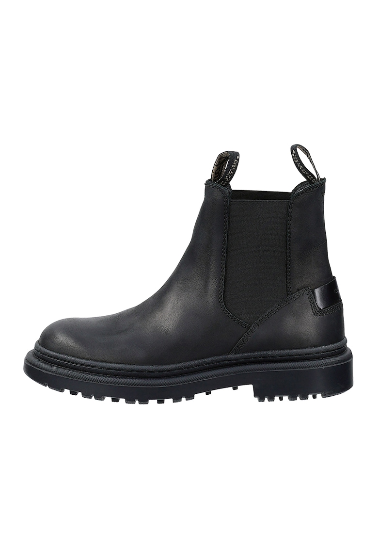 Oferte la Ghete Chelsea din piele nabuc Timbly - Negru