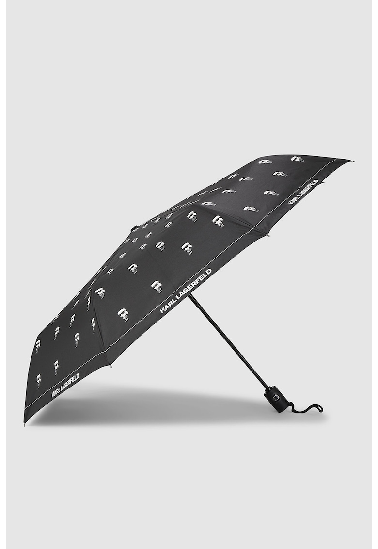 Oferte la Umbrela cu model logo - Alb/Negru stins